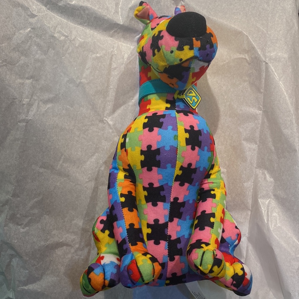 Scooby Doo plush 12” puzzle Pice print - Picture 4 of 8